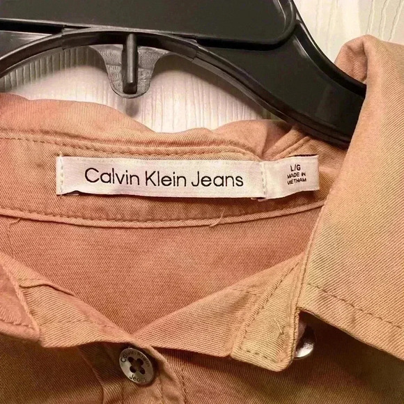 Calvin Klein Jeans Button Up Blouse Size Large Women’s - Picture 3 of 5